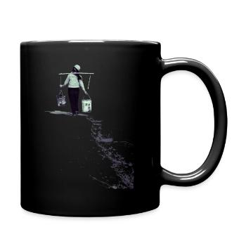 Water carrier - Full Colour Mug - black - Right