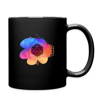 Geschenkidee für Stift und Papier - Tasse einfarbig - Schwarz - Rechts