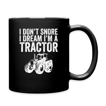 Lustiges Geschenk vom Bauern - Tasse einfarbig - Schwarz - Rechts