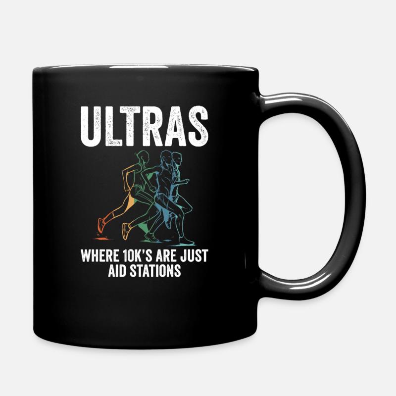 Geschenk für Ultra-Marathon-Läufer - Tasse einfarbig - Schwarz