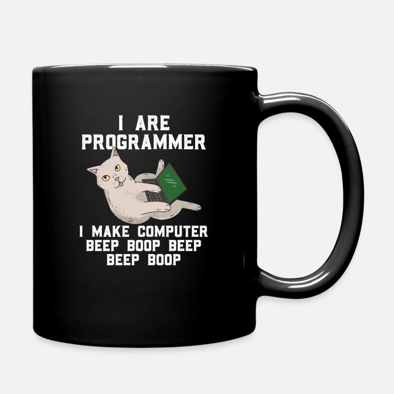 Chat programmeur - Mug uni - noir