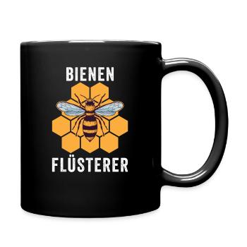 Bienenflüsterer - Tasse einfarbig - Schwarz - Rechts