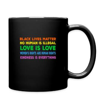 Fierté gay LGBT - Mug uni - noir - Droite