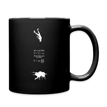 Physikalische Gleichung - Tasse einfarbig - Schwarz - Rechts