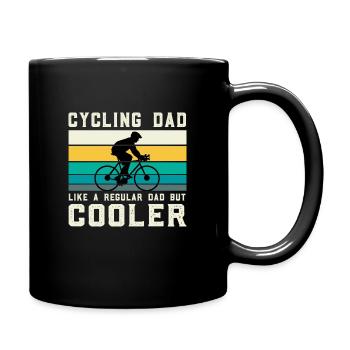 Cycling dad - Full Colour Mug - black - Right