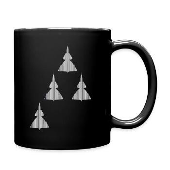 JA 37 Vermisster Mann der schwedischen Luftwaffe - Tasse einfarbig - Schwarz - Rechts