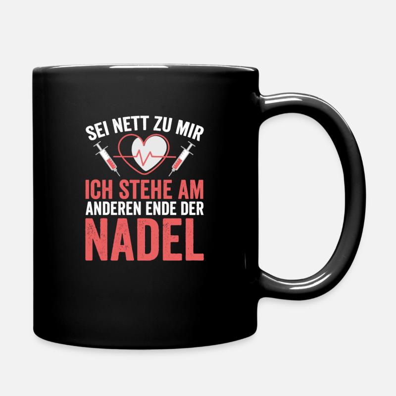 MFA Arzthelferin Lustiger Spruch - Tasse einfarbig - Schwarz
