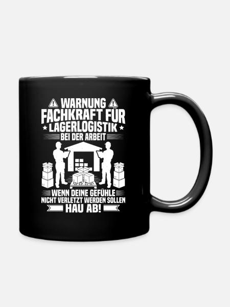 Fachkraft für Lagerlogistik Lagerlogistiker Lager - Tasse einfarbig - Schwarz