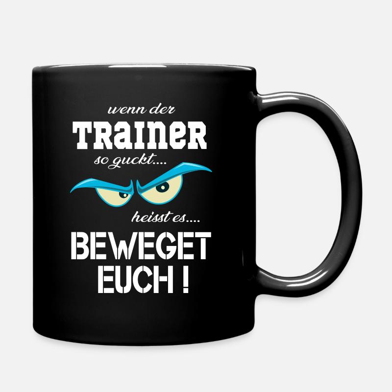 Trainer, Sportlehrer, Coach, Übungsleiter T Shirt - Tasse einfarbig - Schwarz