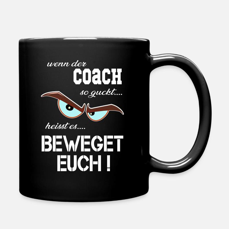 Sportlehrer, Coach, trainer & Übungsleiter T Shirt - Tasse einfarbig - Schwarz