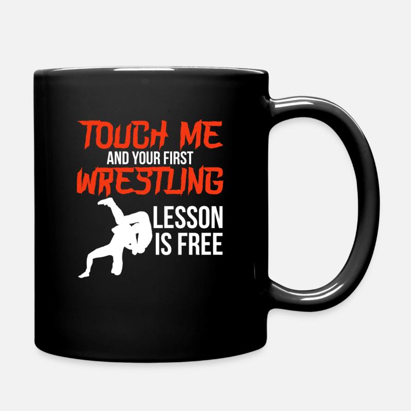 Geschenkidee für Ringer - Tasse einfarbig - Schwarz
