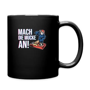 EDM Elektro Musik Lustig Techno Hardstyle - Tasse einfarbig - Schwarz - Rechts