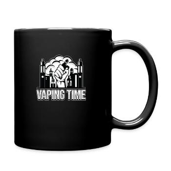 Vape | Dampfer Dampfen Vapen E-Zigarette Geschenk - Tasse einfarbig - Schwarz - Rechts