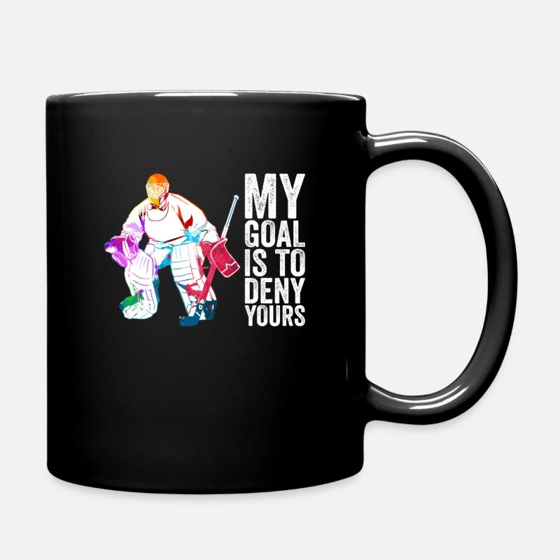 Hockey Torwart Torwart Geschenk - Tasse einfarbig - Schwarz