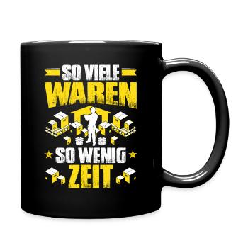 Specialist for warehouse logistics Specialist warehouse clerk - Full Colour Mug - black - Right