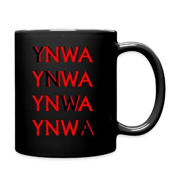 YNWA Red and Black - Full Colour Mug - black - Right