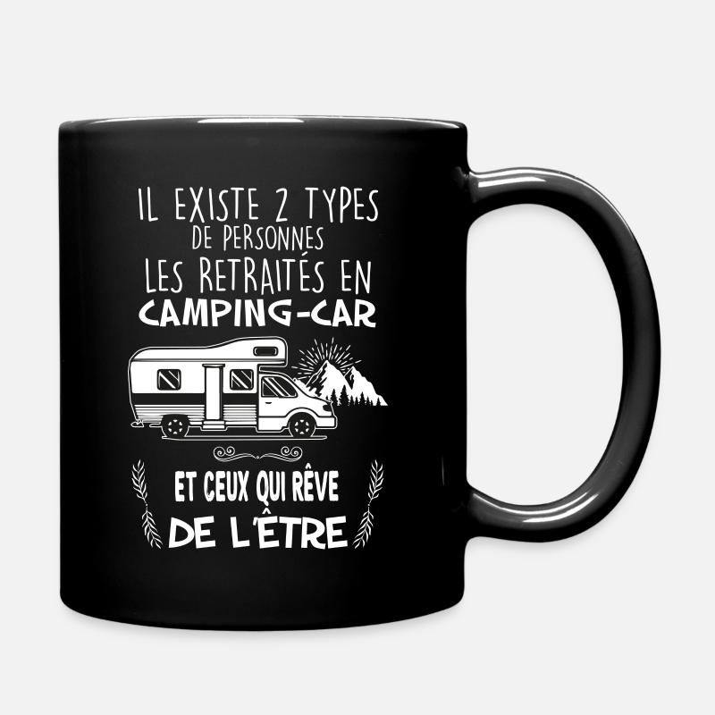 Camping-car retraités camping - Mug uni - noir