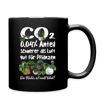 CO2 - Tasse einfarbig - Schwarz - Rechts