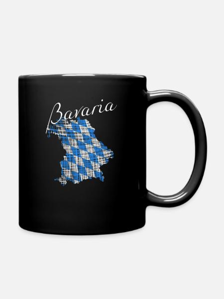 Bayern - Tasse einfarbig - Schwarz