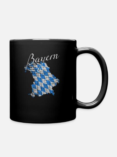 Bayern - Tasse einfarbig - Schwarz