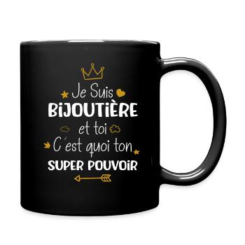 Super bijoutière cadeau drôle fête des mères - Mug uni - noir - Droite