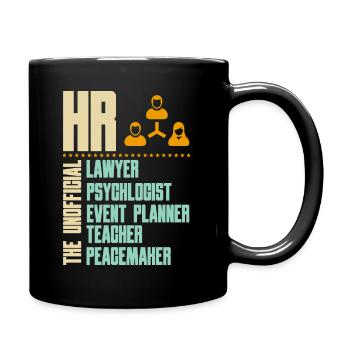 Funny Gift For HR Person | HR Manager Gift Idea - Full Colour Mug - black - Right