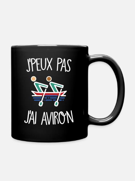 J'peux pas j'ai aviron - Mug uni - noir
