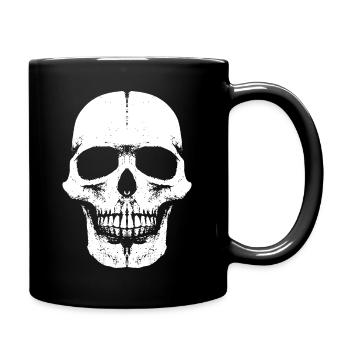 Skull Head Fun - 666 - Schädel - Tasse einfarbig - Schwarz - Rechts