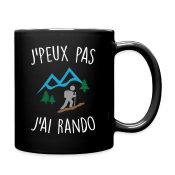 J'peux pas j'ai rando - Mug uni - noir - Droite