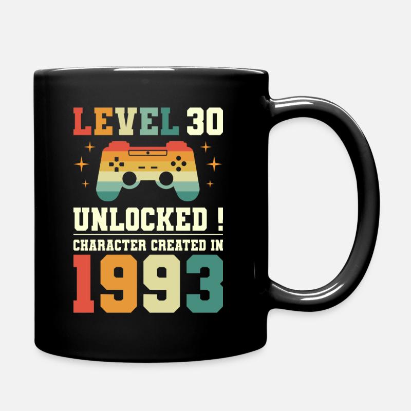 Niveau 30 Anniversaire Gamer 30 Ans - Mug uni - noir