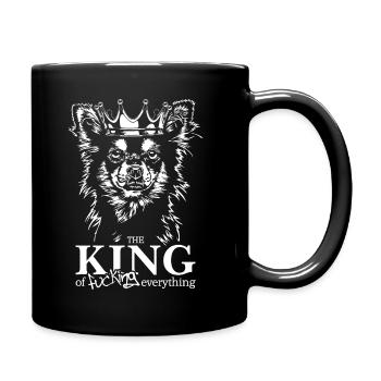 CHIHUAHUA King Dog Saying Dogs Wilsigns - Mug uni - noir - Droite
