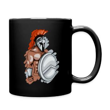 Spartiates - Mug uni - noir - Droite