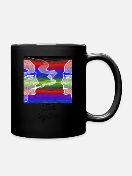 talk - Tasse einfarbig - Schwarz