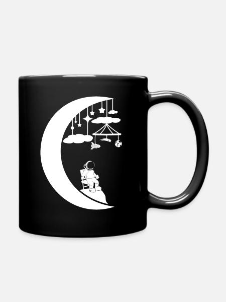 La tête dans les nuages - Mug uni - noir