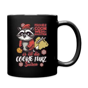 Cookie Furz Saison - Tasse einfarbig - Schwarz - Rechts