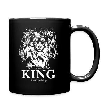 Papillon Roi de tout Chiens Chien Wilsigns - Mug uni - noir - Droite