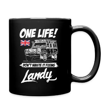 Dont Waste It Fixing Landy - Full Colour Mug - black - Right