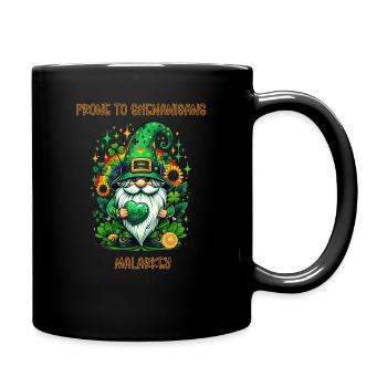 Anfällig für Schabernack und Malarkey - Tasse einfarbig - Schwarz - Rechts