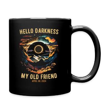 Hello Darkness My Old Friend Solar Eclipse - Mug uni - noir - Droite