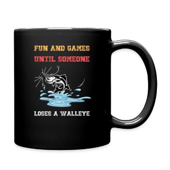 Amusement et jeux jusqu’à ce que quelqu’un perde un doré - Mug uni - noir - Droite