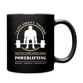 Soulevé de terre de dynamophilie | Salle de sport | Remise en forme | Entraînement - Mug uni - noir - Droite