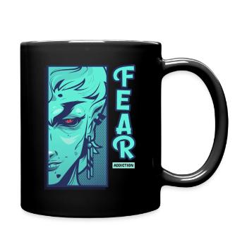 Fear addict design - Full Colour Mug - black - Right