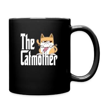 Cat Mom The Catmother Crazy Cat Mother Kitty Mommy - Full Colour Mug - black - Right