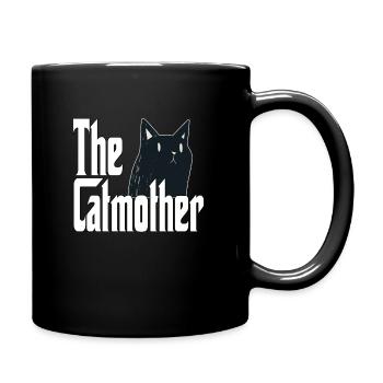 Cat Mom The Catmother Crazy Cat Mother Kitty Mommy - Full Colour Mug - black - Right