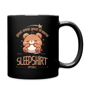 Cute Bear Chemise de nuit officielle - Mug uni - noir - Droite