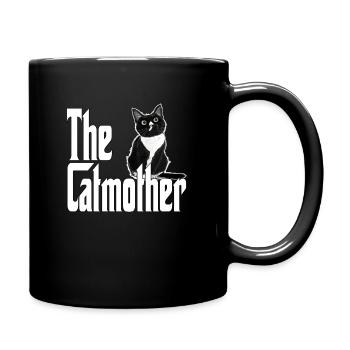 Katze Mutter The Catmother Crazy Cat Mom Mama - Full Colour Mug - black - Right