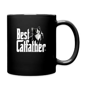 Cat Dad Best Catfather Ever Crazy Cat Father Kitty - Full Colour Mug - black - Right