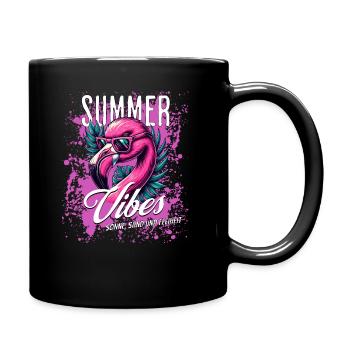 Ambiance estivale - Mug uni - noir - Droite