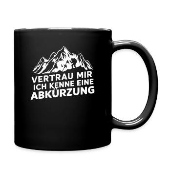 Hiking Hikers Hike Mountains Forest - Full Colour Mug - black - Right