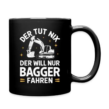 Excavator Driver Construction Worker Construction Site Construction Machine - Full Colour Mug - black - Right